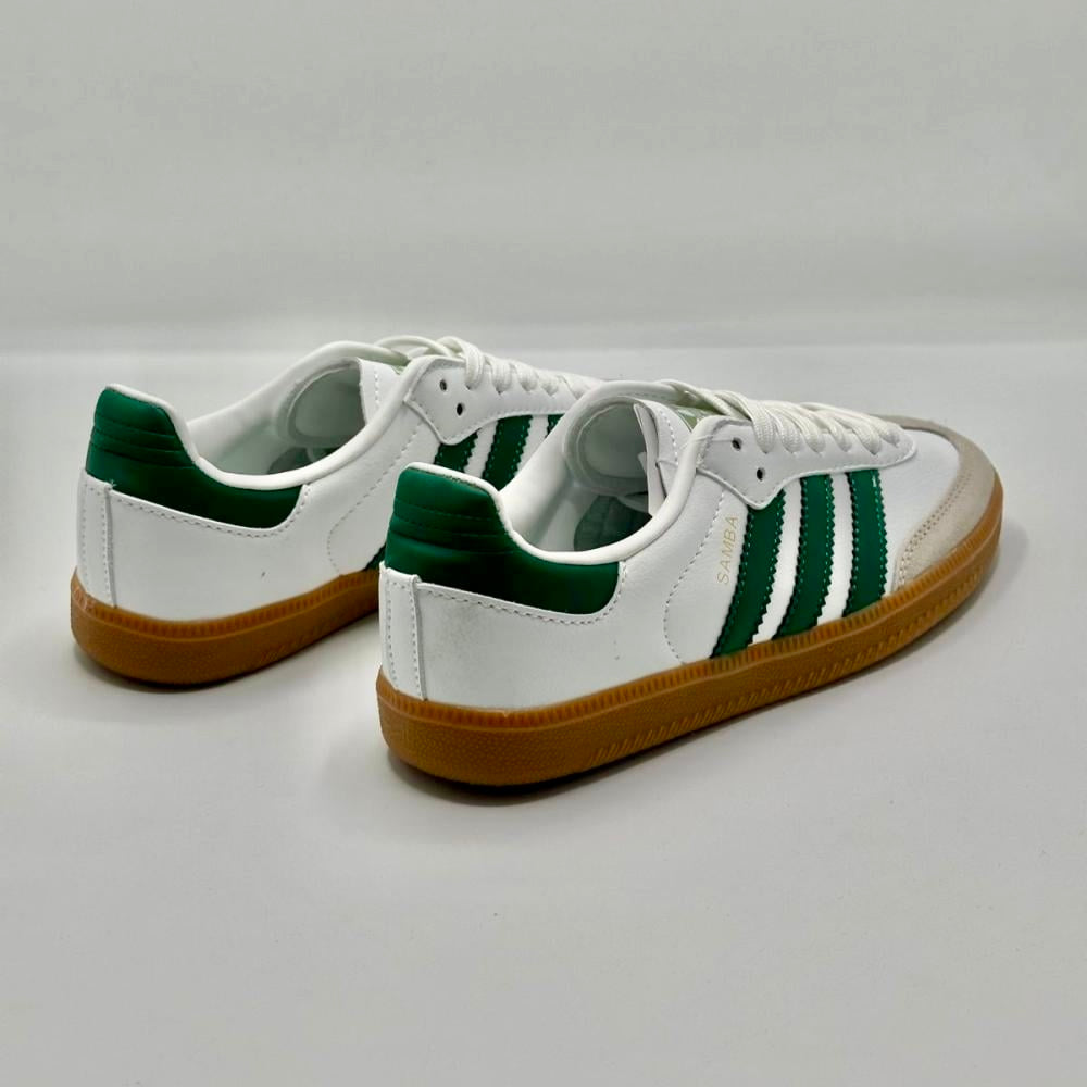 Adidas Samba OG sneaker 
Cloud White - Collegiate Green - GumMaterials