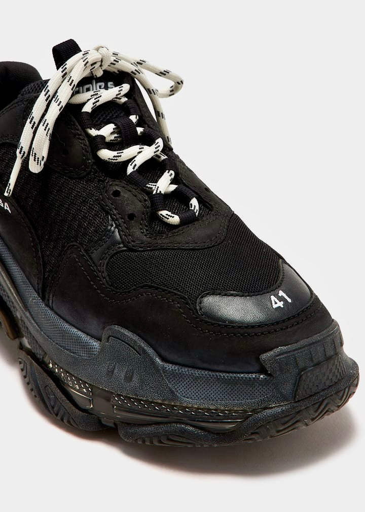 Balenciaga Triple S Clear Sole Sneaker in "black"