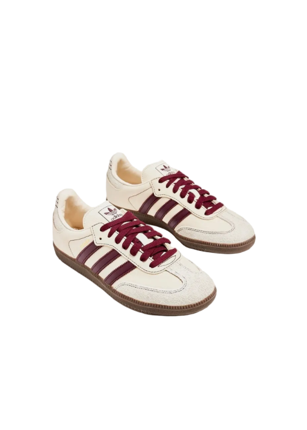 Adidas Samba OG "Wonder White-Maroon"