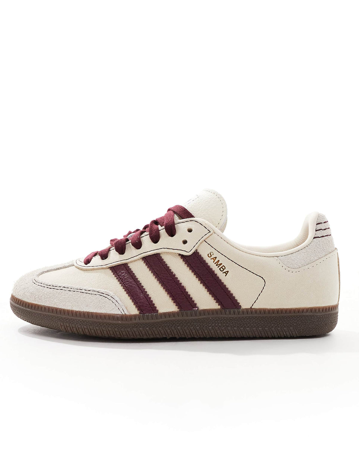 Adidas Samba OG "Wonder White-Maroon"