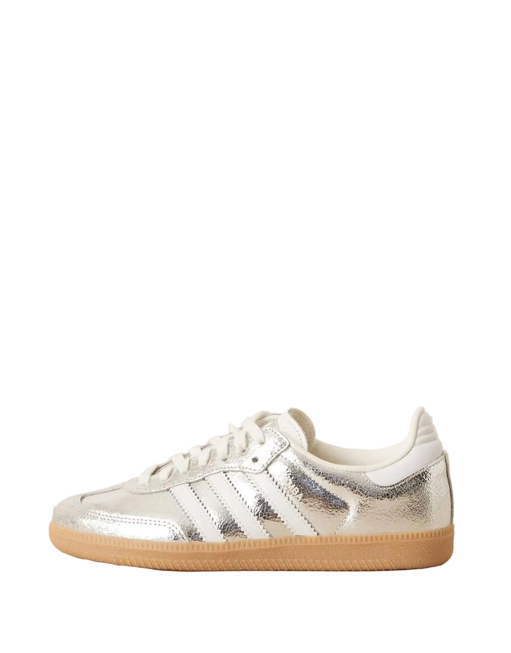 Adidas Samba OG "Metallic Silver Cracked"