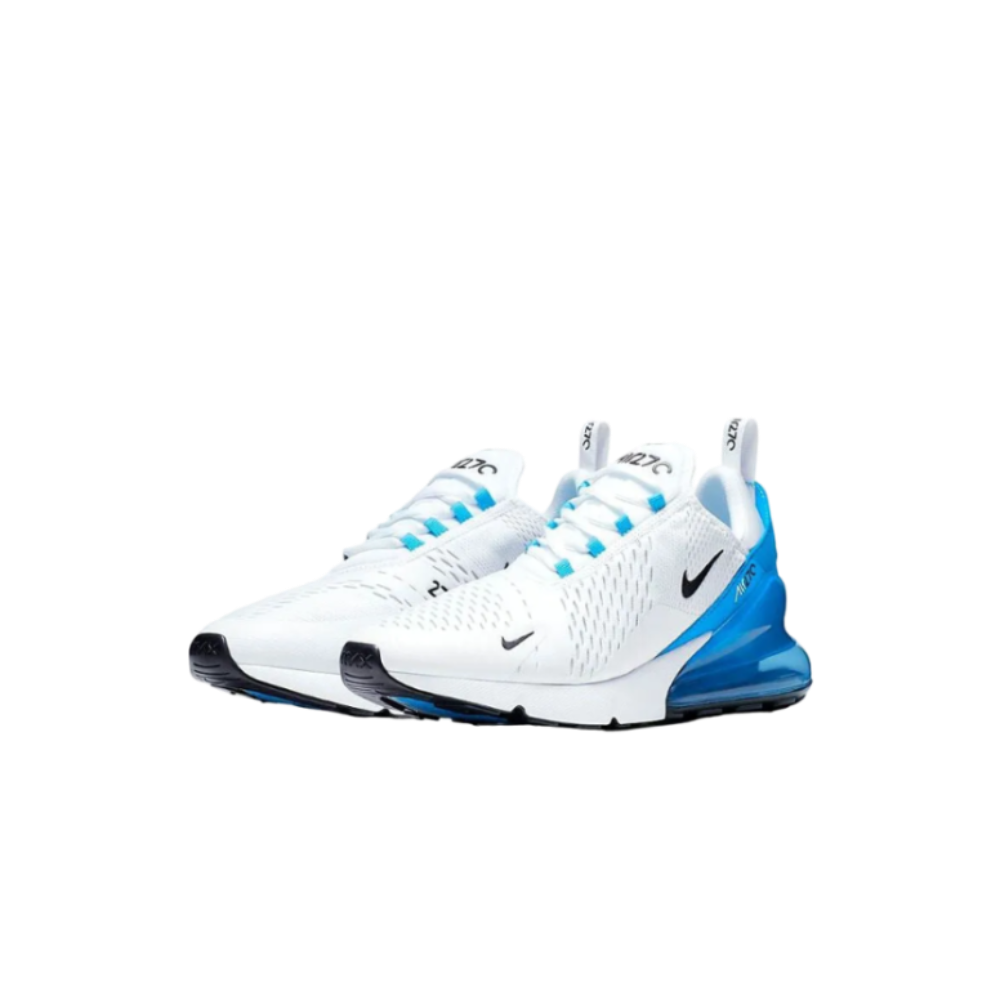 Nike Air Max 270 in a "White Photo Blue" or "University Blue"