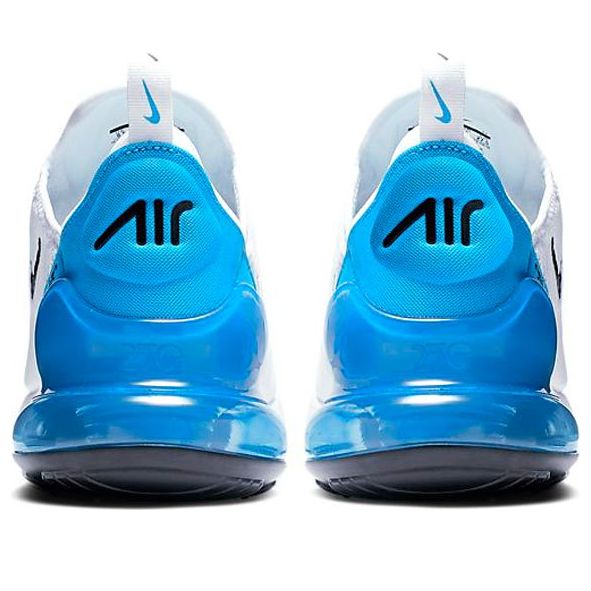 Nike Air Max 270 in a "White Photo Blue" or "University Blue"