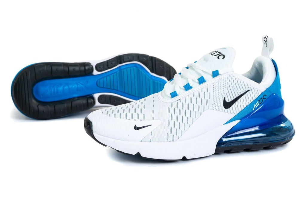 Nike Air Max 270 in a "White Photo Blue" or "University Blue"