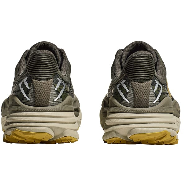 Hoka Stinson 7 colorway is identified as Olive Haze-Forest Cover.