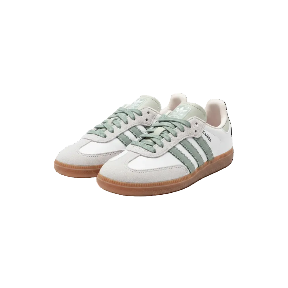 Adidas Samba OG in "Cloud White - Silver Green - Putty Mauve"