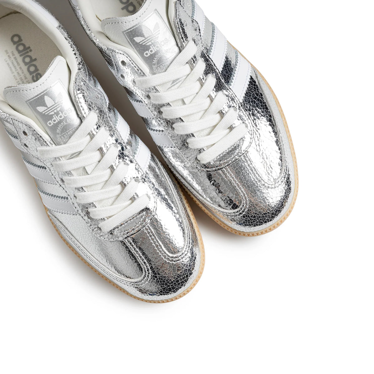 Adidas Samba OG "Metallic Silver Cracked"